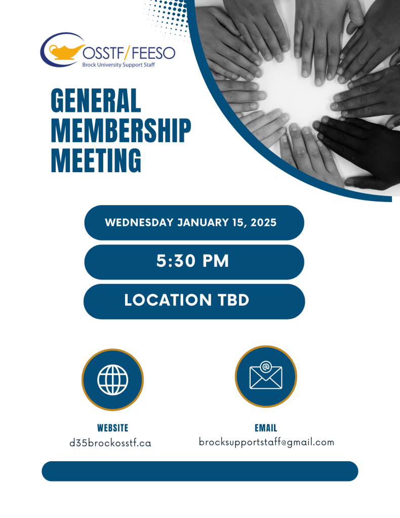 General Membership Meeting poster 